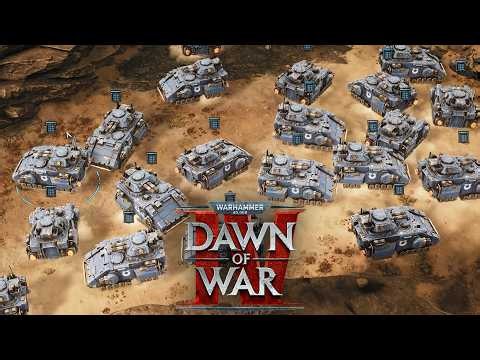 72 TANKS - Dawn of War 4 Gameplay - Ultramarines vs Necron