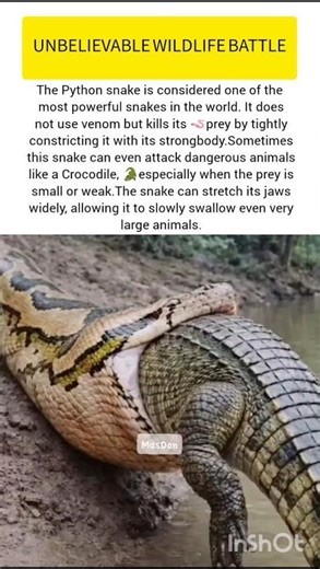 Snake Vs crocodile battle #snake #ukwildlife #usawildlife #wildlife #shorts