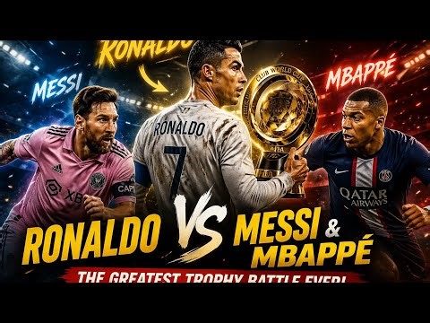 Ronaldo vs Messi & Mbappé 🔥 The Greatest Trophy Battle Ever | FIFA Club World Cup 2026 Story 🤯⚽