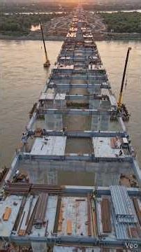 timelapse Construction Of A Bridge