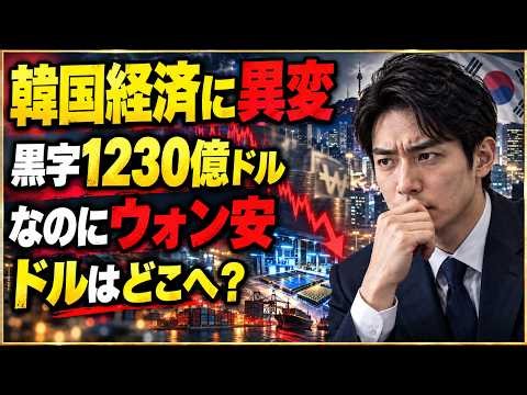 【韓国経済に異変】史上最大の経常黒字なのにウォンが強くならない本当の理由