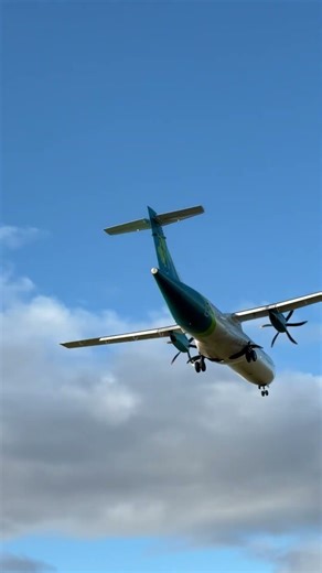 Aer lingus arriving at Cardiff airport ✈️