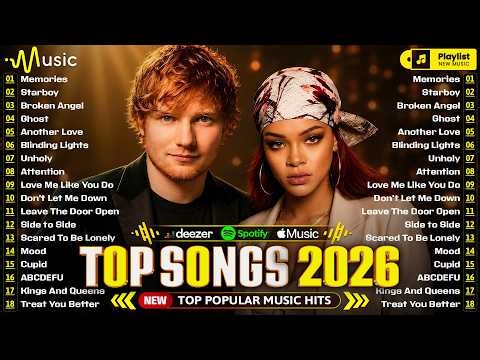 Billboard Hot 100 💖 Top Hits 2026 | Miley Cyrus, Rema, Shawn Mendes, Justin Bieber, Adele