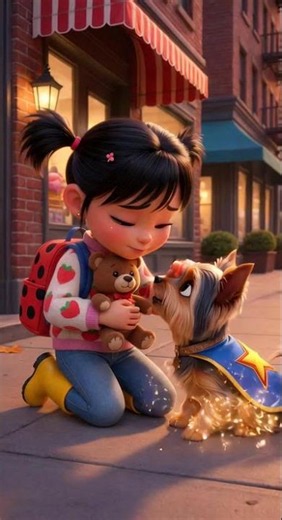 Superhero Yorkie Saves the Day! 🐶🦸‍♂️❤️ #cutedogs #yorkie