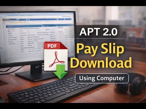 How to Download Pay Slip from APT 2.0 Using NVDA / JAWS | Screen Reader Tutorial