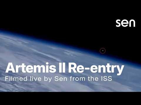 Watch Artemis II Re-Enter Earth at 25,000 mph | Incredible 4K View from the ISS