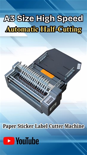 A3 High Speed Automatic Half-Cutting Sticker & Label Cutter Machine | XL-SA3 | Print Nexus India
