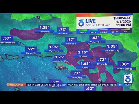 New Year's Eve storm arrives in Southern California