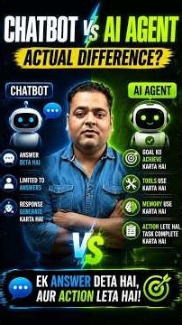 Chatbot vs AI Agent 🤖 | What’s the Real Difference?