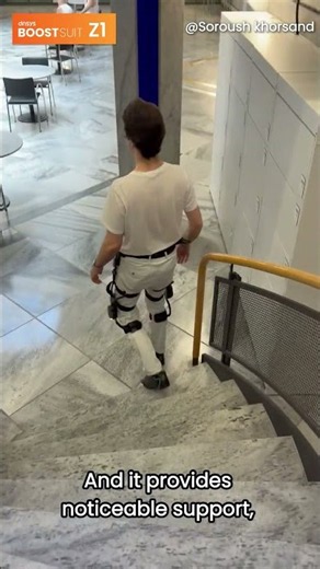 Climbing Stairs Made Easy with DNSYS Z1 Knee Exoskeleton #DNSYSZ1 #KneeSupport #Exoskeleton #DNSYS
