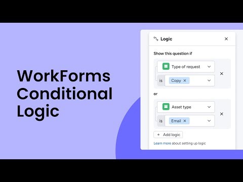 WorkForms Conditional Logic | monday.com tutorials