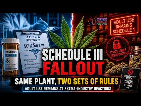 Schedule III Fallout: Same Plant, Two Sets of Rules — Adult Use Remains at Sked.1-Industry Reactions