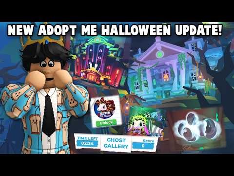 LOOKING AT NEW ADOPT ME HALLOWEEN UPDATE... MINI GAMES, PETS and more!