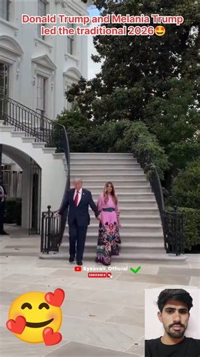 Donald Trump and Melania Trump led the traditional 2026🤩