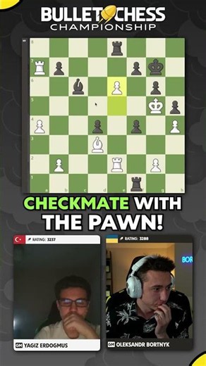 CHECKMATE - with a PAWN! 🔥 Erdogmus vs. Bortnyk ft. a dance 😂