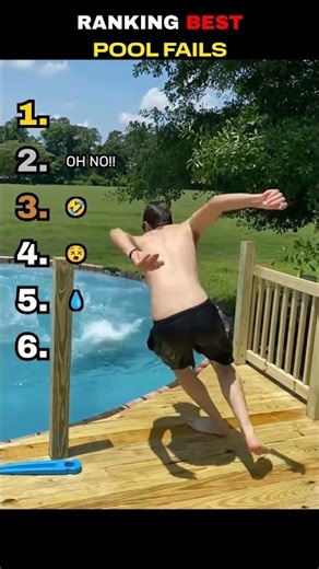 Wait For It… The Worst Pool Fails 💀💦 #shorts #poolfails #funny
