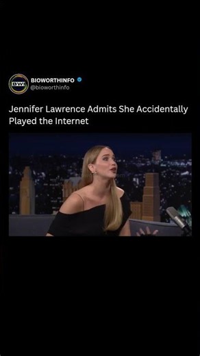 Jennifer Lawrence Admits She Accidentally Played the Internet