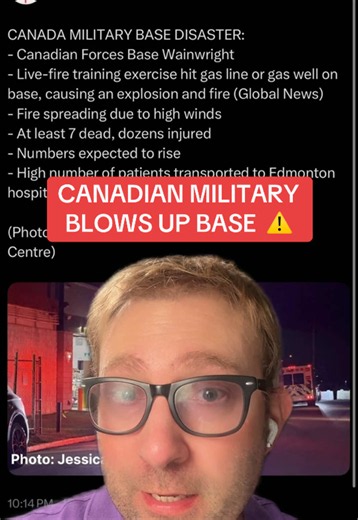 10/17 - CANADIAN MILITARY ACCIDENTALLY BLOWS UP WAINWRIGHT BASE IN ALBERTA ⚠️ #CANADA #EXPLOSION #MILITARY #edmonton #BREAKINGNEWS