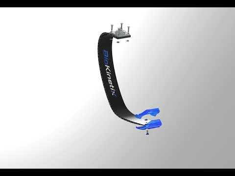 BioKinetix Explosion Rendered with white studio background