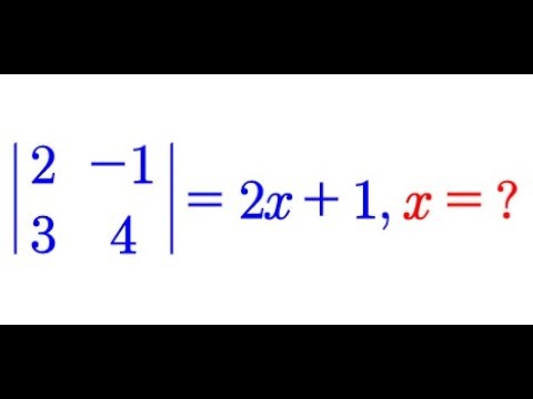 When Algebra Meets Matrices | Solving Equations with Determinants