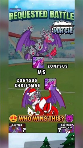 ZONYSUS VS SPECIAL SKIN! 😈 Can Christmas Zonysus Win This Battle? 🔥 #Shorts #DynamonsWorld#dynamons