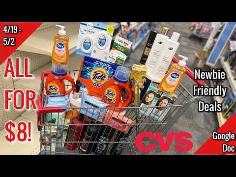 CVS Free & Cheap Coupon Deals & Haul | 4/19-5/2 | BIG LAUNDRY STOCK UP! 🔥| Learn CVS Couponing