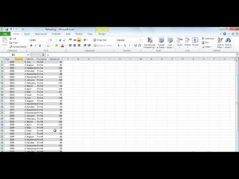 Updating and refreshing PivotTable data sources in Excel