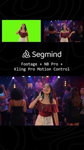 AI Greenscreen Removal | Kling Pro Motion Control | #ai #segmind