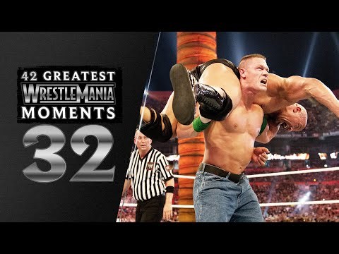 John Cena battles Rock for the first time | WrestleMania XXVIII: 42 Greatest WrestleMania Moments