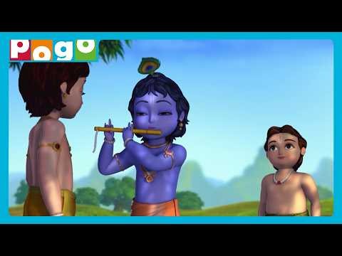 Bansuri Ki Dhun Ka Jaadu!🪈✨| Little Krishna🦚| Hindi Stories😁| @PogoChannel​