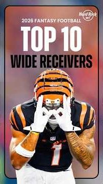 Top 10 Fantasy Football Wide Receivers | Expert Consensus Rankings (2026) #shorts