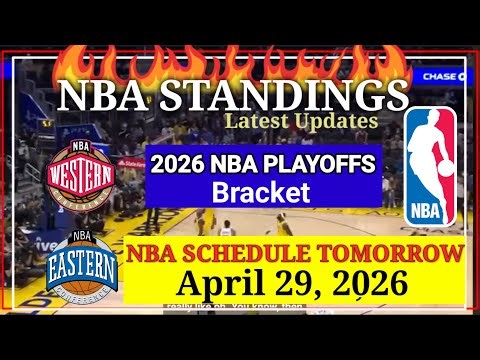 NBA STANDINGS Playoffs April 28, 2026 | NBA Playoffs Bracket 2026| NBA SCHEDULE April 29, 2026