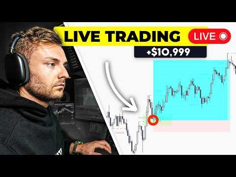 LIVE DAY TRADING - How I Profit $10,999 With $2k Risk [My Strategy]
