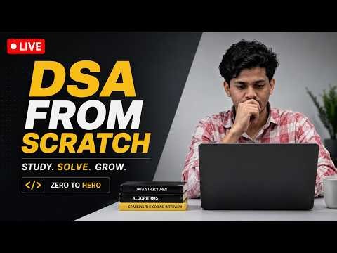 DSA with Python for Beginners | Learn Data Structures from Scratch | Live