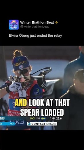 Elvira Öberg just ended the relay