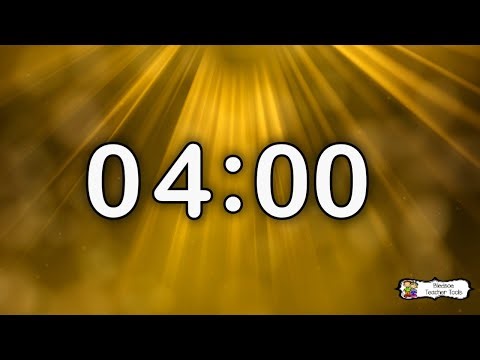 4 Minute Timer ☀️ | No Background Music | Golden Rays Aesthetic Sunbeam Classroom Countdown⏱️