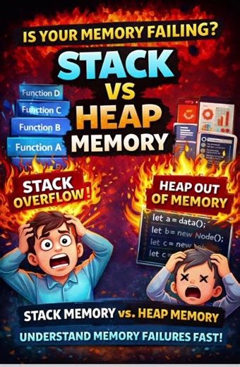 “Stack Overflow or Heap Out of Memory? THIS Is Why 🔥”