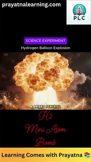🔥 Hydrogen Balloon Explosion Experiment 😱🎈 Amazing Science Experiment Physics & Chemistry Explained