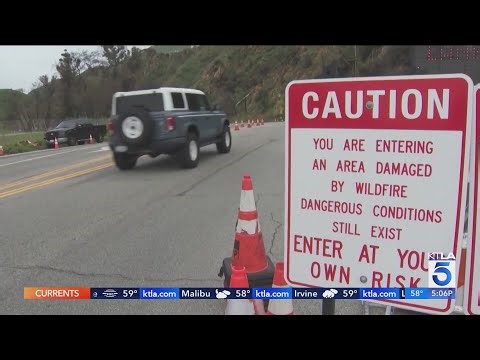 Storm prompts evacuation warnings for burn scar areas, PCH closure in Los Angeles County