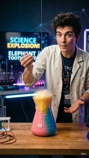 How 1 Drop Created This HUGE Explosion!(Elephant Toothpest reaction)#sciencefacts