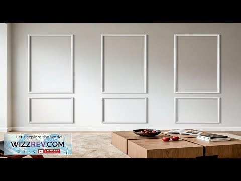 VEVOR Wall Molding 3 Pack Wainscoting Panels Kit Lightweight Paintable Polystyrene Easy