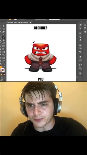 Beginner vs Pro 🔥 Adobe Illustrator 2026 Underpainting Tool Trick #Shorts #trending #viral