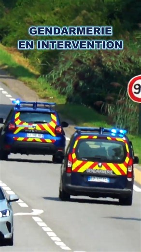 Colonne de Véhicules de la Gendarmerie en Intervention #rescue #lawenforcementresponse #gendarmerie