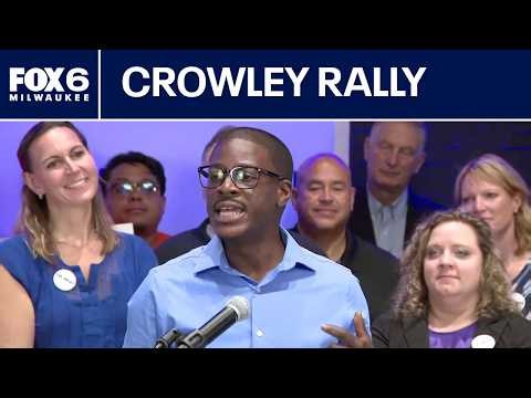 Rally for David Crowley, candidate for Wisconsin governor | FOX6 News Milwaukee