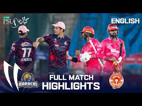 Full Match Highlights | Karachi Kings vs Islamabad United | English | M 25 | HBL PSL 11 | MZB1K