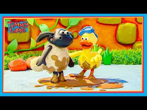 TIMMY AND YABBA LOVE MUDDY GAMES! 🦆🐷 | Timmy & Friends