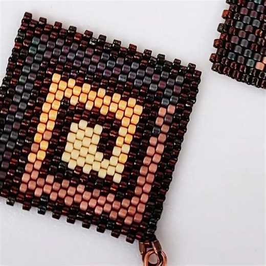 CHOCO TRAP - delicious and twisted beaded earrings pattern