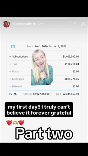 lol she can change and update it now. But I’m not the only creator that caught it when she first posted and tried to claim she made $1million in 1 hour. Check previous video for proof :) @🎀Piper Rockelle🎀 #piper #piperrockelle #takingadvantage