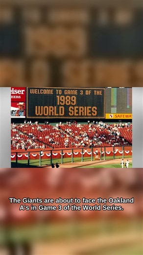 An Earthquake Hit Candlestick Park During the World Series