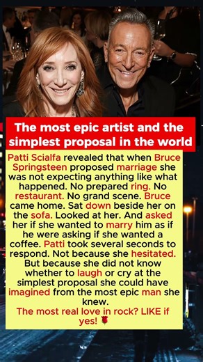 How Bruce Springsteen Proposed to Patti and She Did Not Know Whether to Laugh